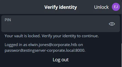 Bitwarden PIN prompt