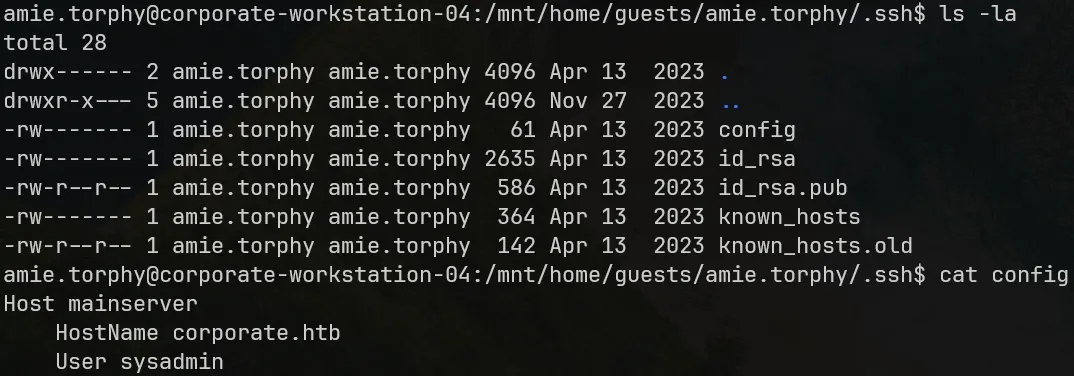 amie.torphy .ssh keys