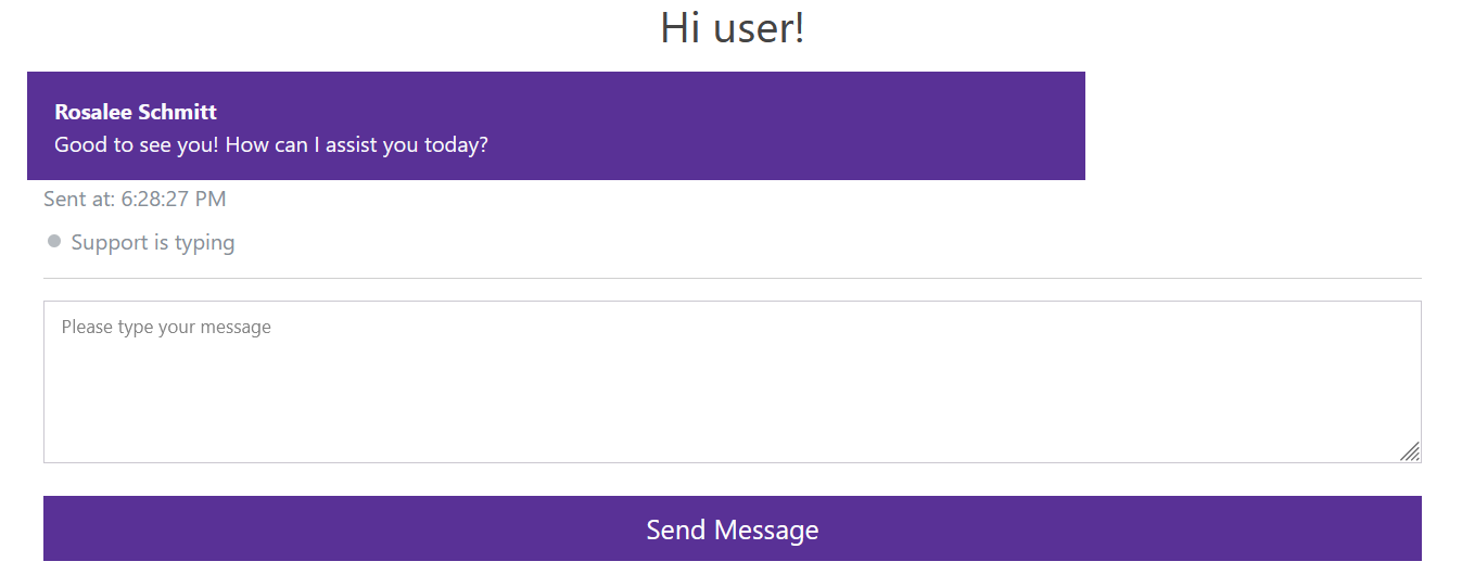 support chatbox
