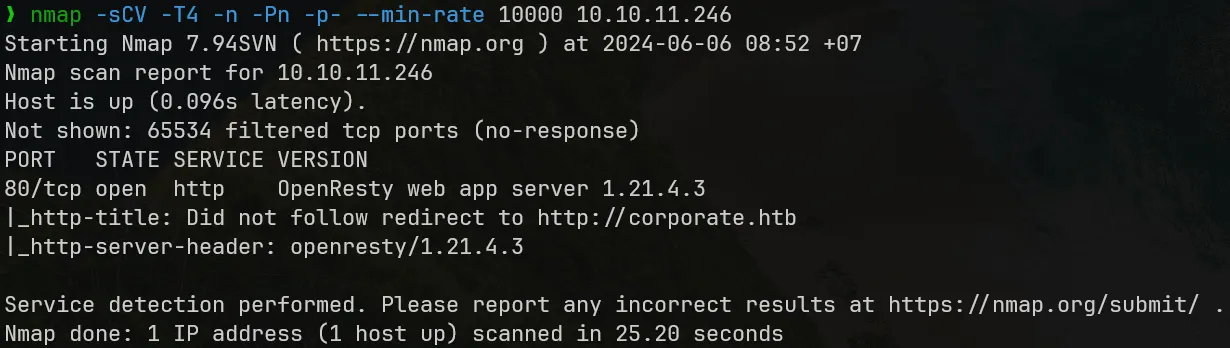 nmap scan
