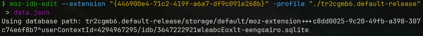 Extracted addon data