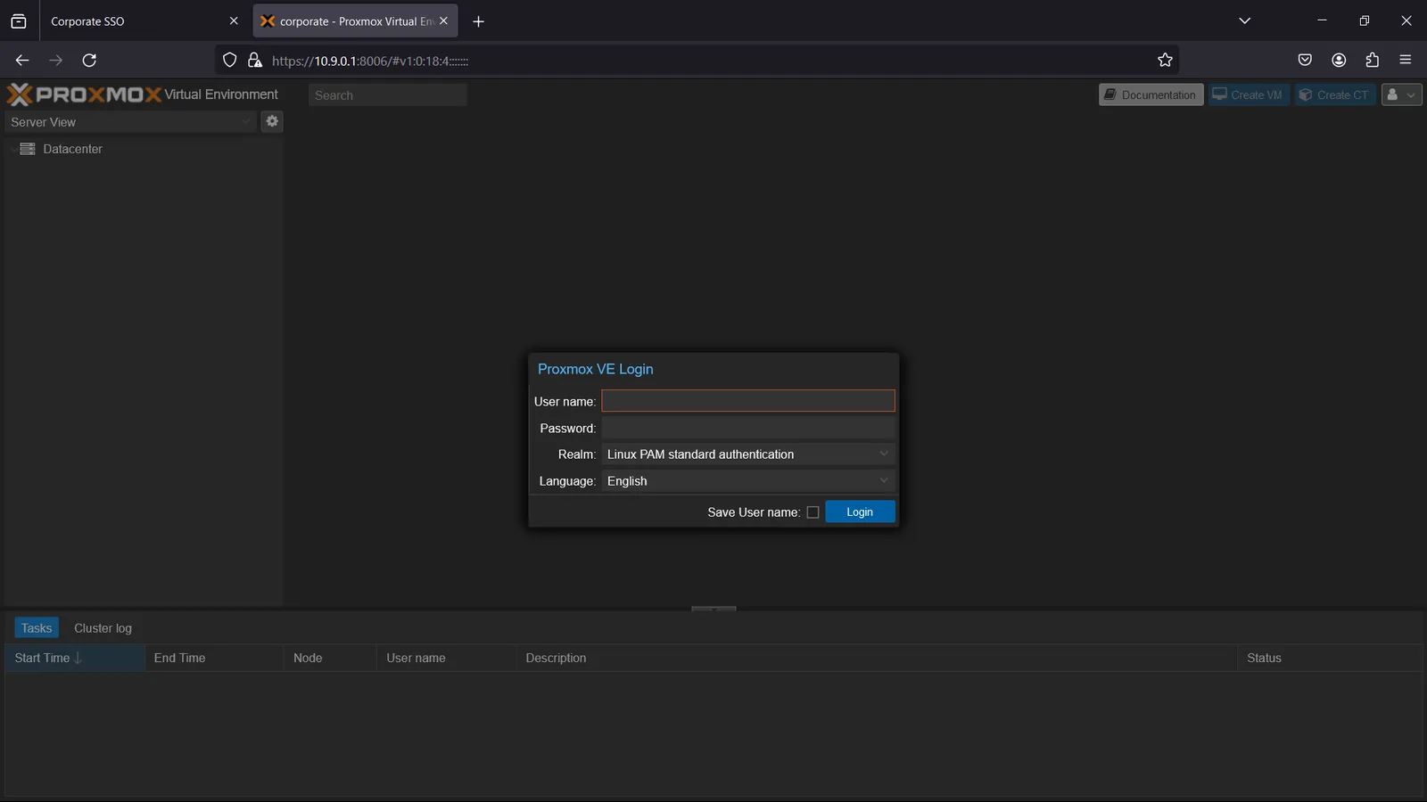 Proxmox VE manager